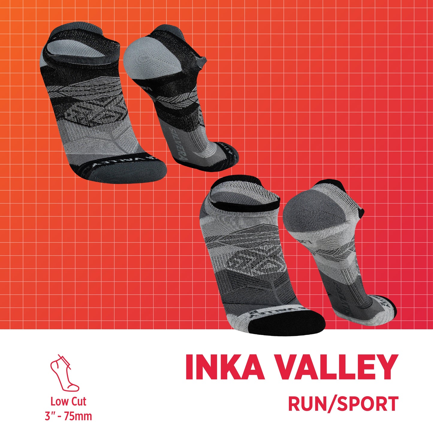 Calcetines Taloneros de Compresion Inka Valley 2-Pack