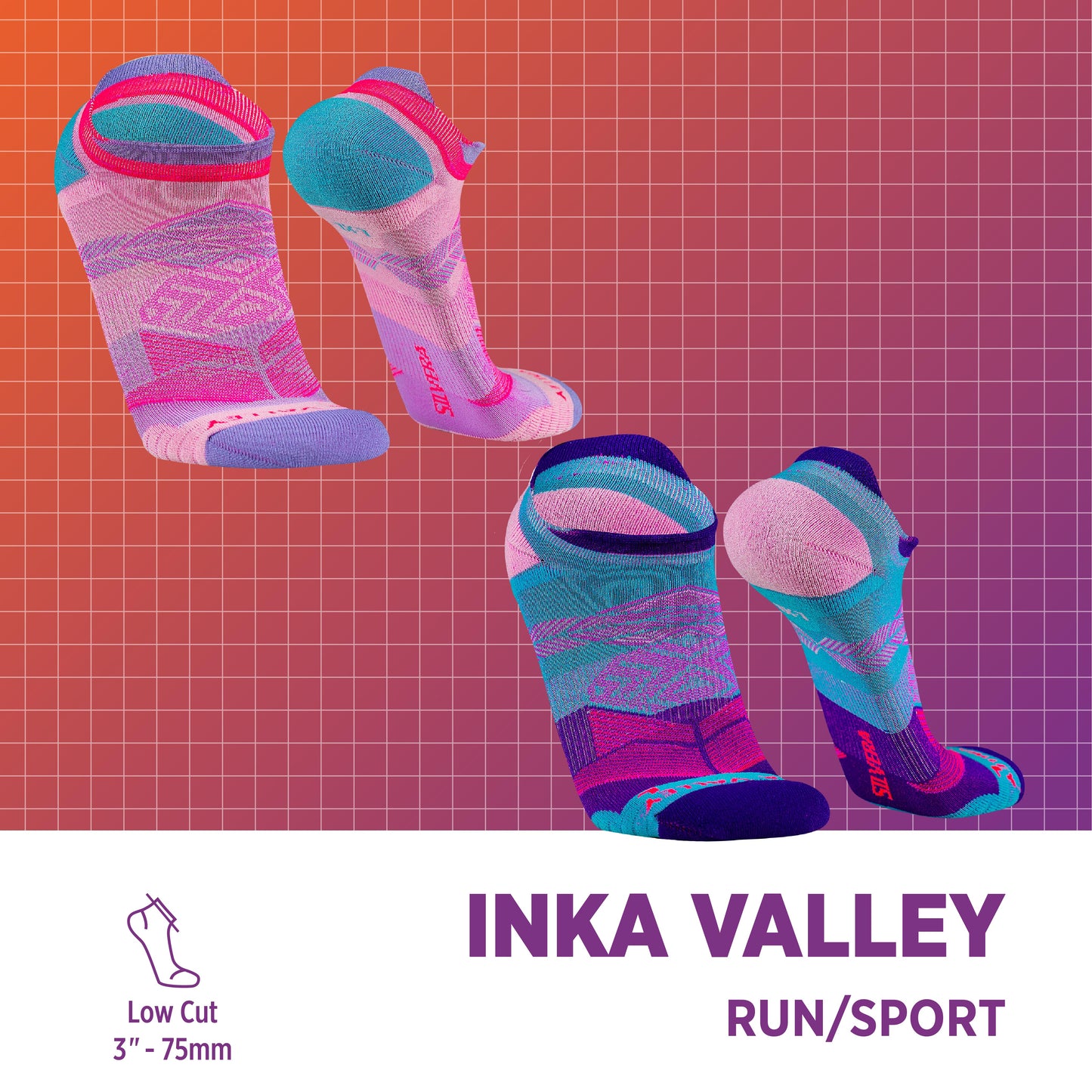 Calcetines Taloneros de Compresion Inka Valley 2-Pack