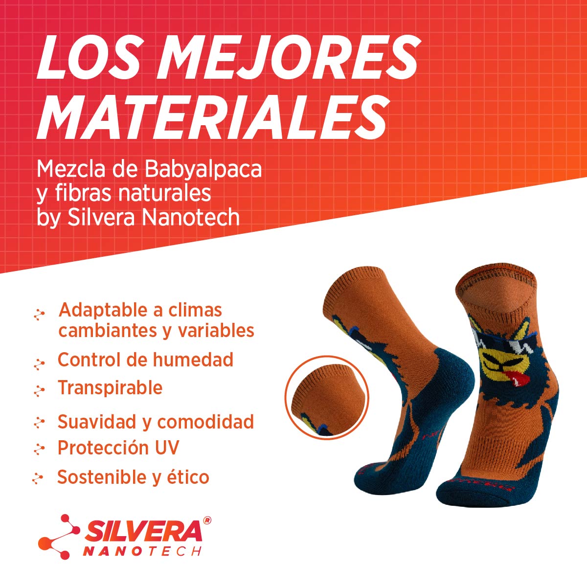 Calcetines de Trekking de Baby Alpaca & Microfibra | Alpaloca
