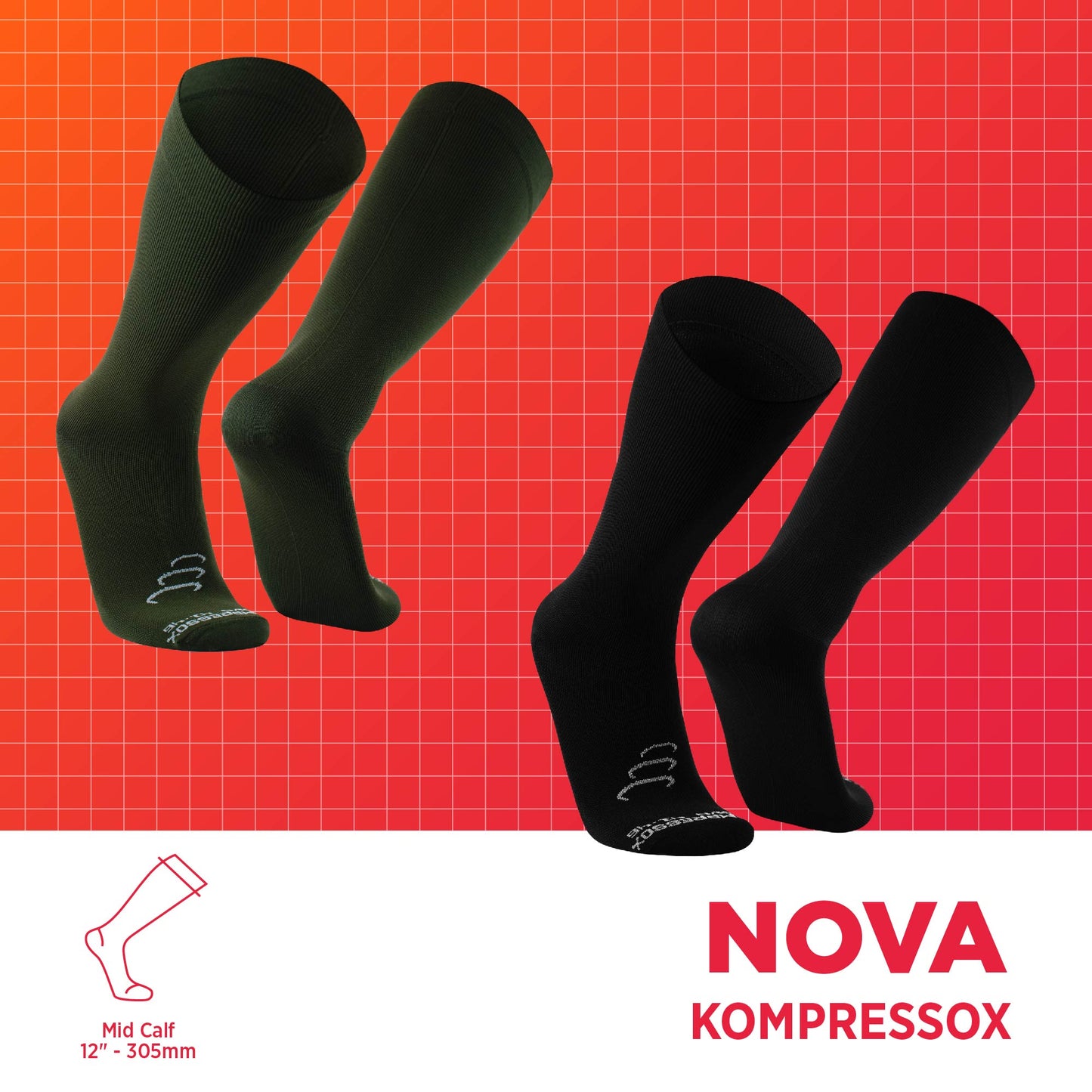 Calcetines de Compresión Graduada | NOVA, 2-Pack