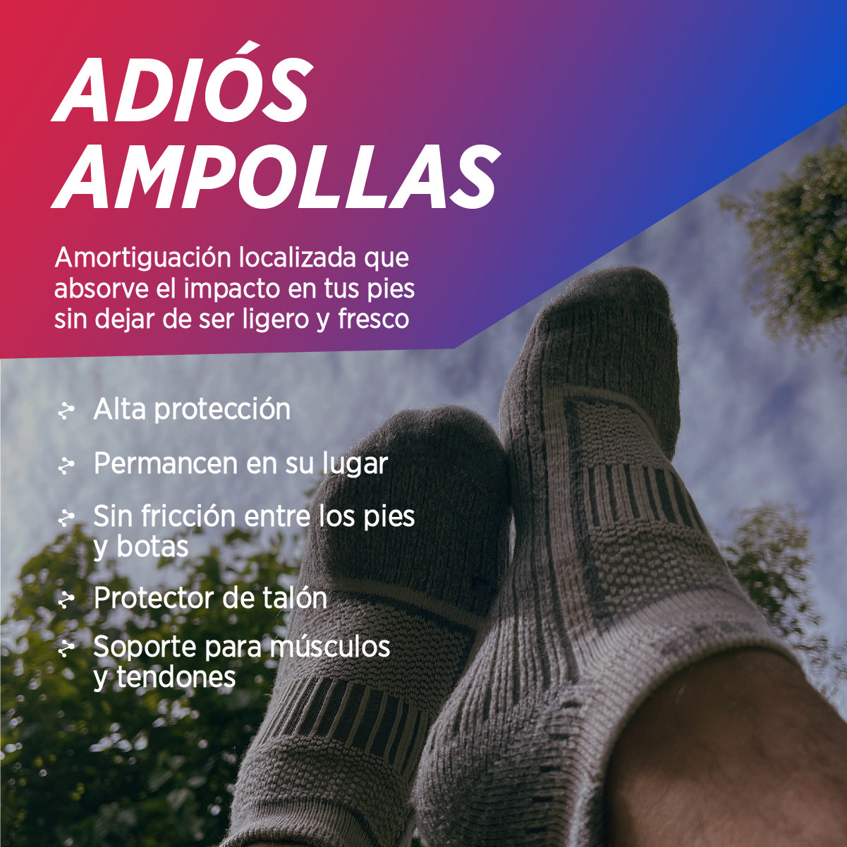 Calcetines Casuales | Retro Stripes Azules, 03-Pack