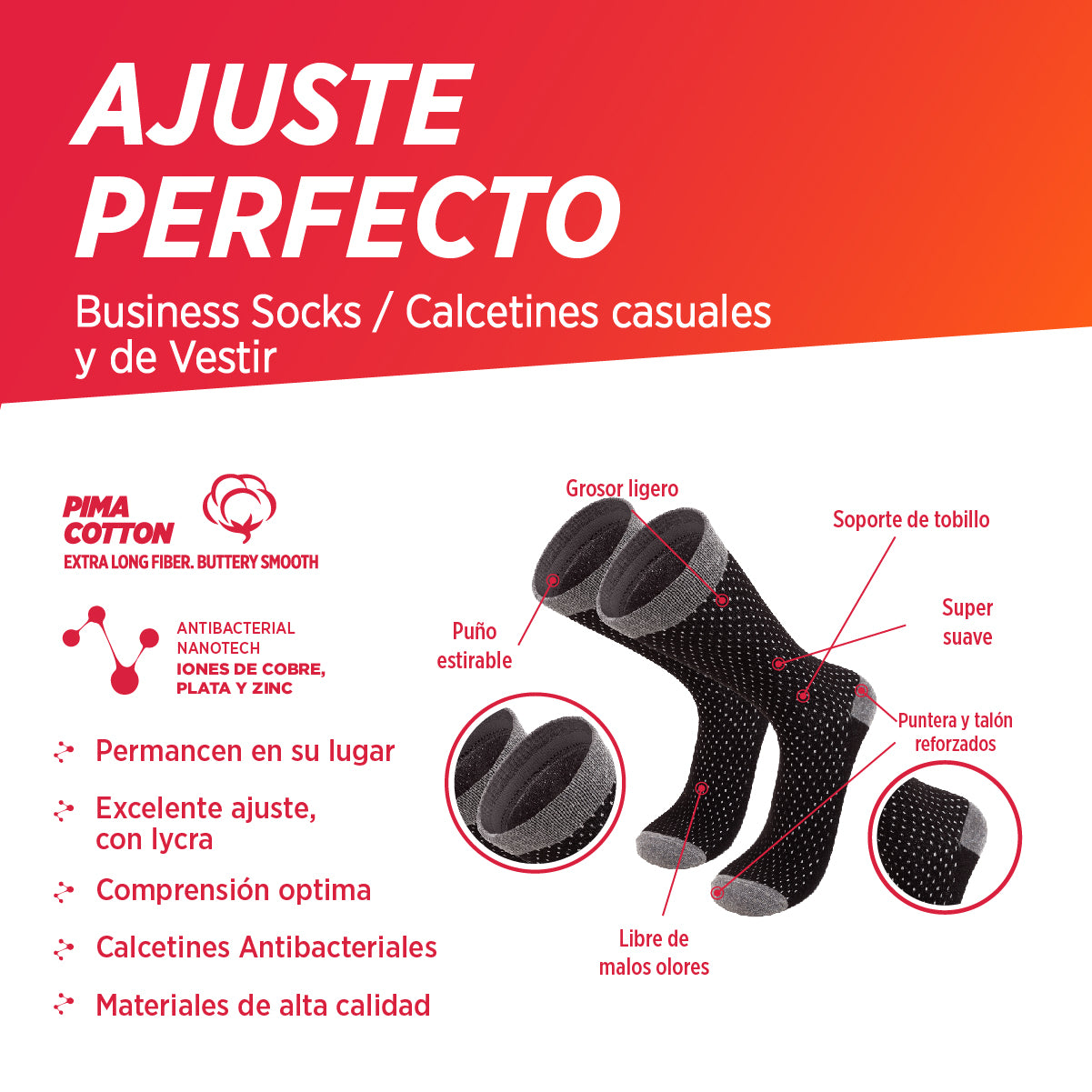 Calcetines Vestir | Dress, 03-Pack