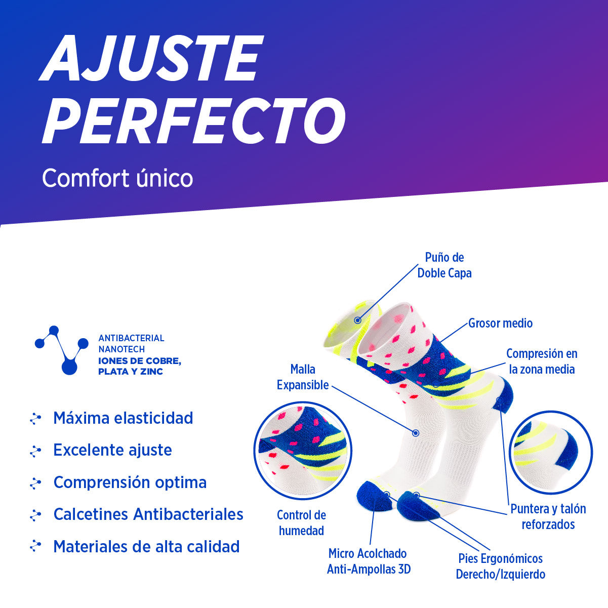 Calcetines de Compresión | Avance, 02-Pack