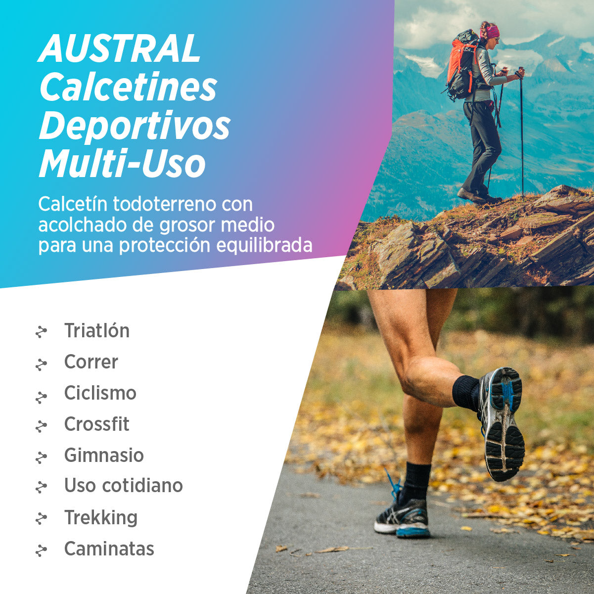 Calcetines Cortos Algodon Pima | Austral Tab, 03-Pack