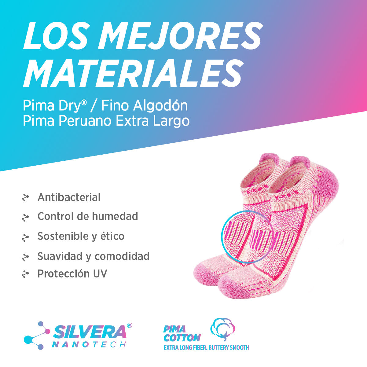 Calcetines Cortos Algodon Pima | Austral Tab, 03-Pack