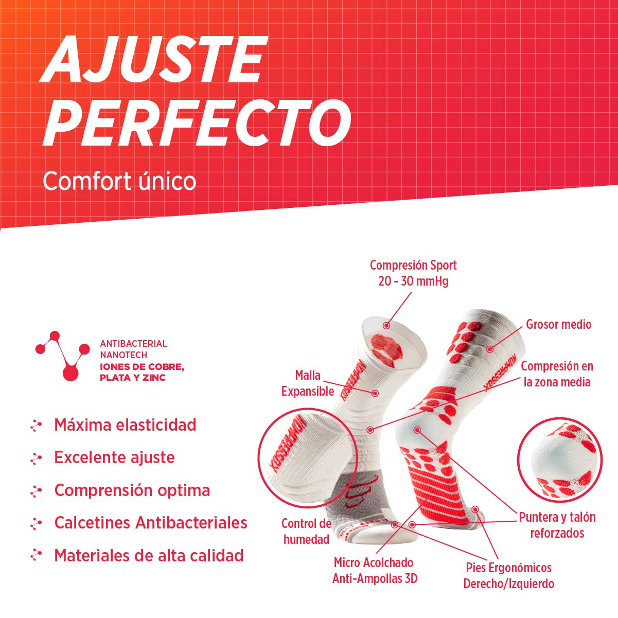 Calcetines de Compresión | Sigma 2-Pack
