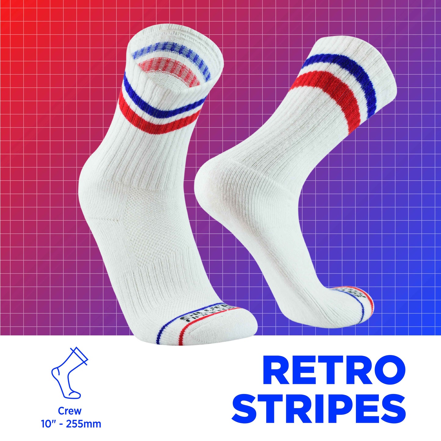 Calcetines Casuales | Retro Stripes, 03-Pack