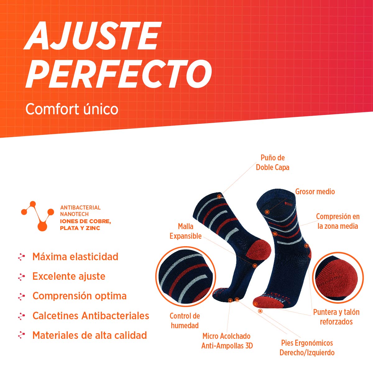 Calcetines de Compresión | Delta 2-Pack