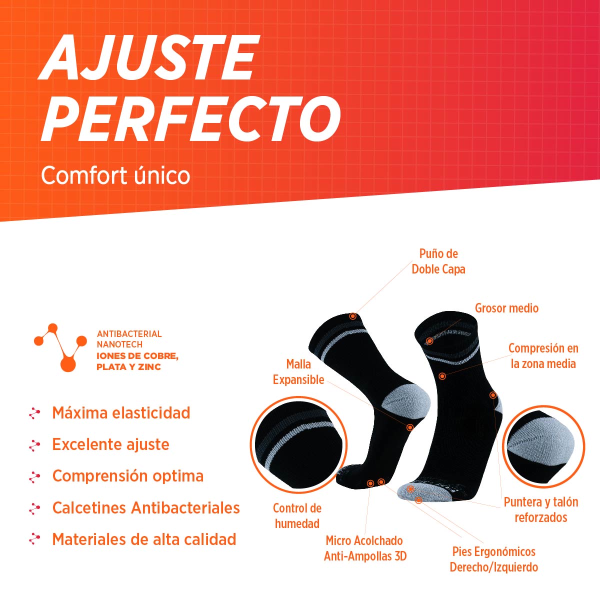 Calcetines de Compresión | Impulse 2-Pack