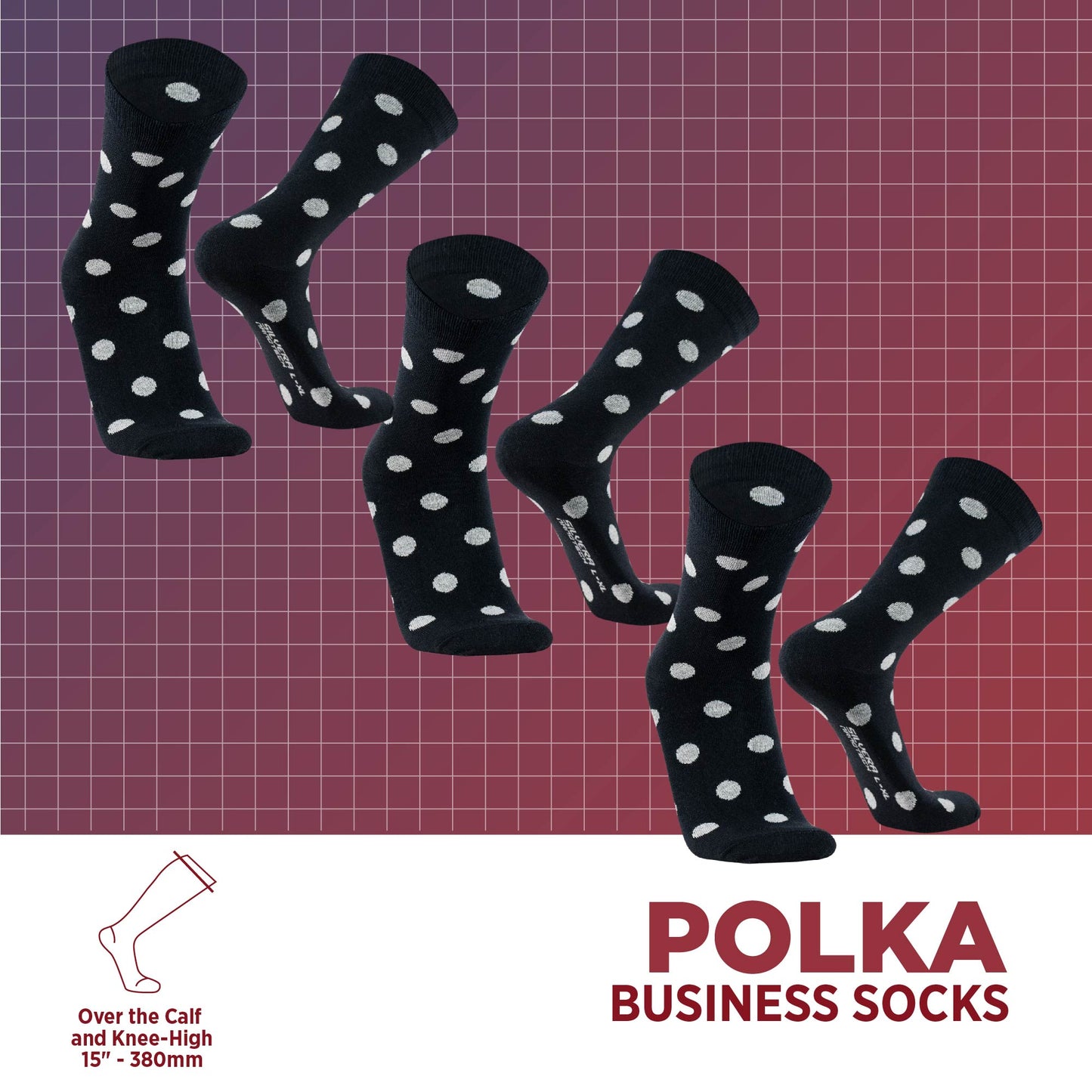 Calcetines de Vestir Unisex | Polka, 03-Pack