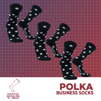 Calcetines de Vestir Unisex | Polka, 03-Pack