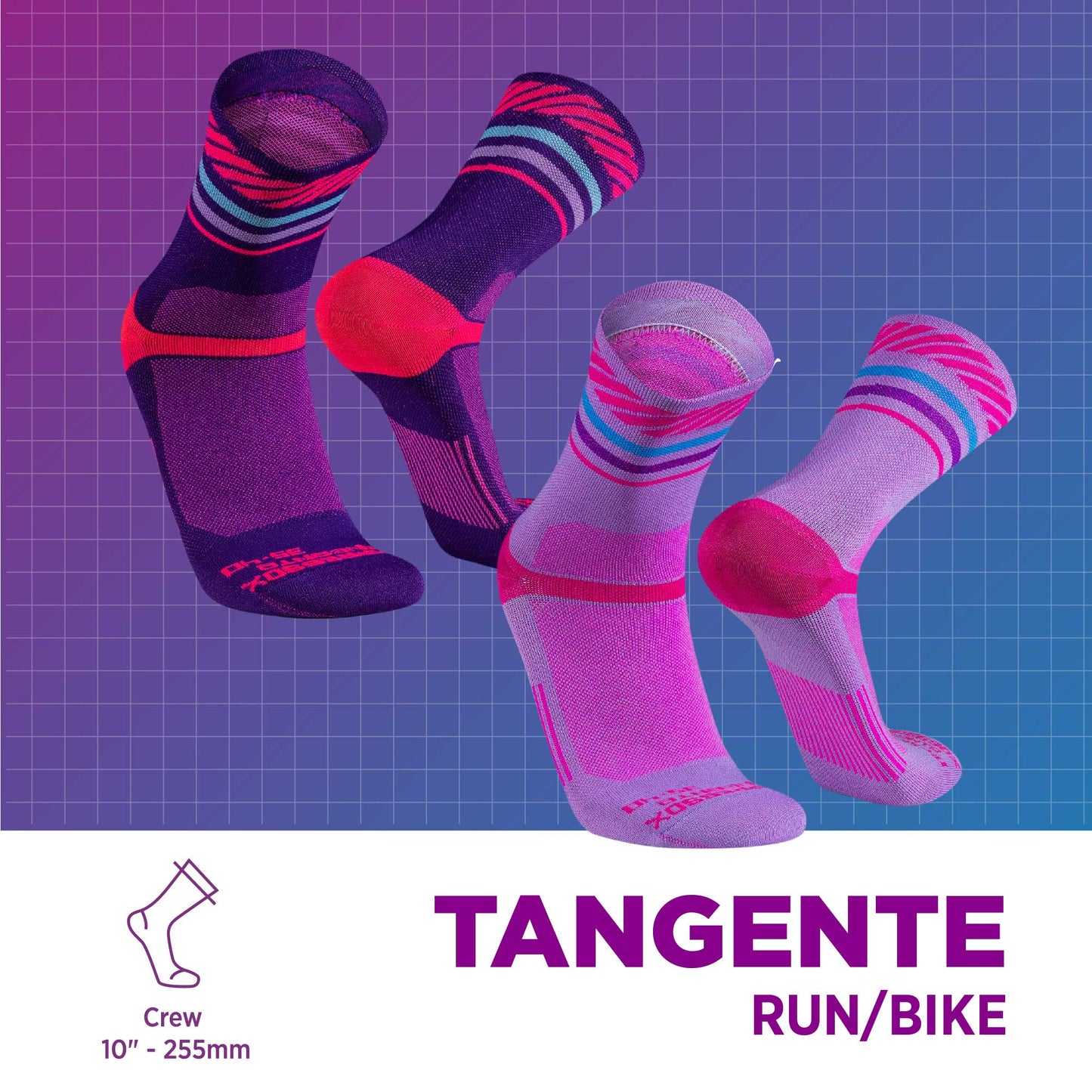 TANGENTE Calcetines Running Ciclismo, 2 Pack (Ultra Ligeros)