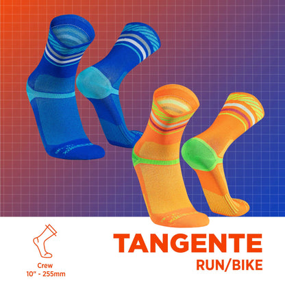 TANGENTE Calcetines Running Ciclismo, 2 Pack (Ultra Ligeros)