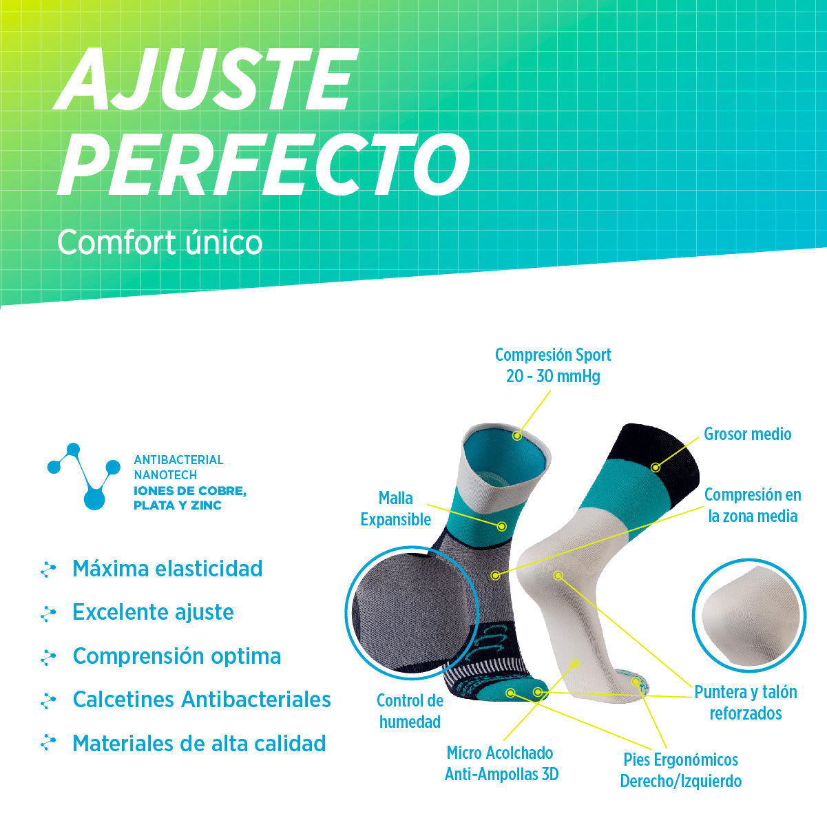 Calcetines de Compresión | Panamericana 2-Pack