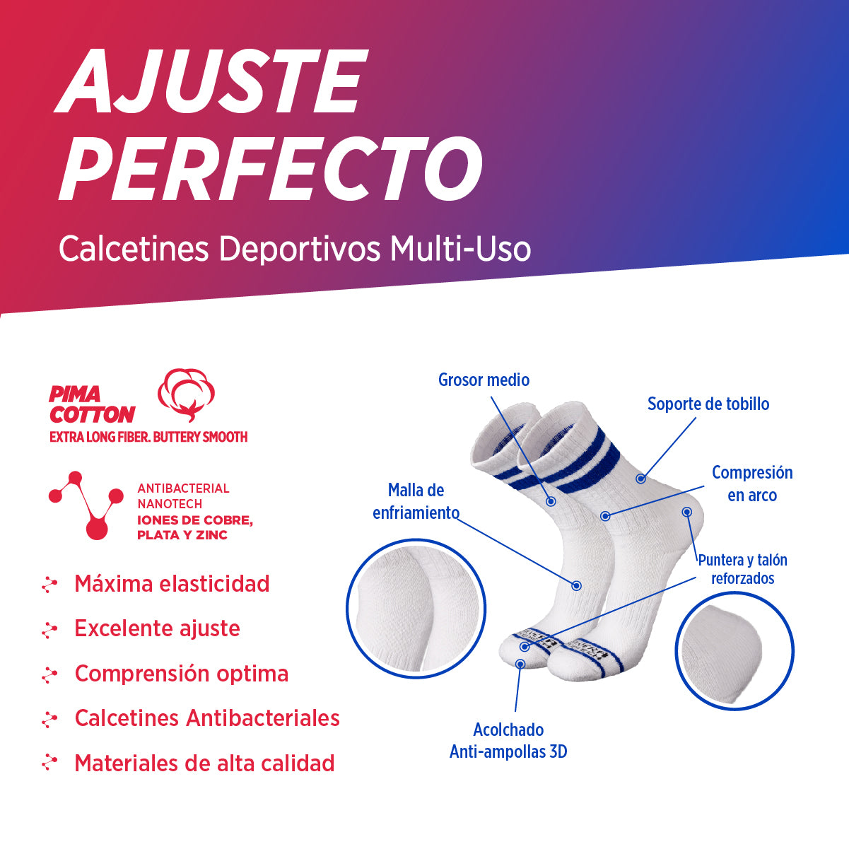 CALCETINES RETRO CASUALES Y DEPORTIVOS